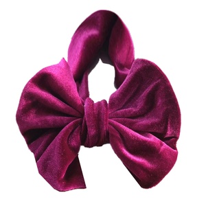 Fashion Infant Velvet Big Bow <strong>Headbands</strong> Kids Wide Bowknot Elastic Band Toddler Girls Turban <strong>Baby</strong> Hair Accessories <strong>Headband</strong> - Product Image 2