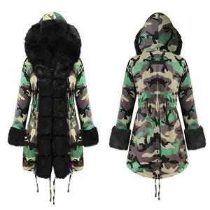 Manteau d'hiver Long avec capuche pour femme, bonne qualité, offre spéciale