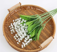 Bunga Buatan Pernikahan Buket Lily Valley Buatan Tangan Plastik Tahan Air Dekorasi Rumah Modern Hari Valentine Tahun Baru