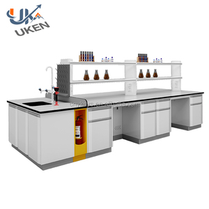 Portatile 60x90cm pieghevole moderno ospedale laboratorio tavolo test sul campo Kit di alimentazione acqua allacciati realizzati resistente resina epossidica in acciaio - Product Image 6