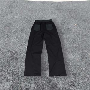 Pantalones Deportivos Personalizados para Hombre, a Rayas, de Pierna Ancha, Holgados, Apilados, Casuales, de Algodón, Cintura Media, Elásticos - Product Image 3