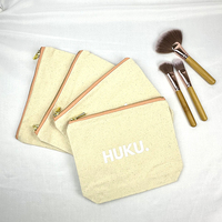 Sac de maquillage en toile personnalisable, prêt à être expédié, faible MOQ, vente en gros, toile de coton pour cadeau de remerciement pour les enseignants