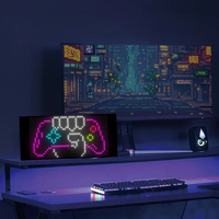 Nuevo Faro Delantero Ojo de Diablo Digital de 28*12cm, Panel LED Matrix, Pantalla Grande Rígida y Flexible para Ventana, Luz para Auto y Camioneta