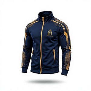 Chándal Azul Marino para Hombre LONG MISSION, Manga Larga con Cremallera, Deportivo, Transpirable, Corte Regular, Ropa de Invierno, 100% Algodón, Ligero - Product Image 2