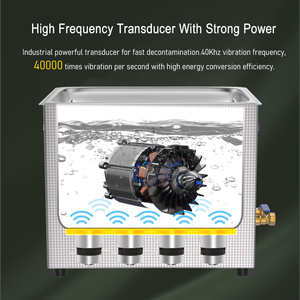 Nettoyeur <span class=keywords><strong>à</strong></span> ultrasons 4,5 L 180 W avec chauffage et minuterie, <span class=keywords><strong>bain</strong></span> de nettoyage <span class=keywords><strong>à</strong></span> ultrasons pour outils de laboratoire, pièces métalliques, carburateurs, pièces de moteur automobile en laiton - Product Image 6