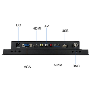 9.7 Inch 1024*768 IPS HD-MI VGA AV BNC Màn Hình Không Cảm Ứng Trường Hợp Kim Loại TFT Mở Khung Nhúng OEM ODM Màn Hình LCD Công Nghiệp - Product Image 3