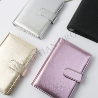 A5 A6 PU couverture de reliure en cuir à feuilles mobiles, carnet de notes à coque, couverture de Journal intime, calendrier, classeur Litchi PU couverture de carnet de notes