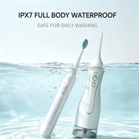 Set Aksesoris Lengkap T5+F5 Sikat Gigi Sonic + Nozel Water Flosser IPX7 Perlengkapan Perjalanan OEM Gift Kit