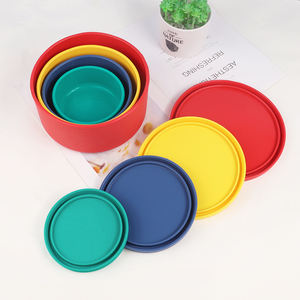 Ensemble de récipients de conservation alimentaire multifonctions, compatibles micro-ondes, avec couvercle en silicone, boîte à salade en silicone, boîte à lunch. - Product Image 4