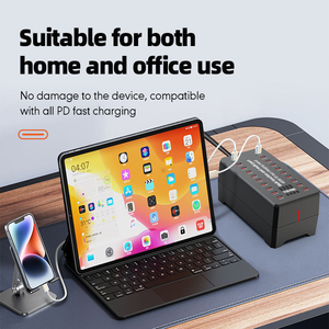 <span class=keywords><strong>Cargador</strong></span> Rápido GaN PD <span class=keywords><strong>de</strong></span> 400W y 20 Puertos, Estación <span class=keywords><strong>de</strong></span> Carga USB C <span class=keywords><strong>Tipo</strong></span>-C <span class=keywords><strong>de</strong></span> Escritorio <span class=keywords><strong>de</strong></span> 20W para Teléfono y Tablet, Venta al Por Mayor - Product Image 6