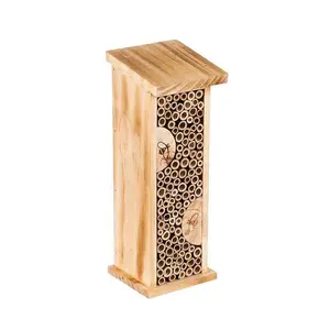 Outdoor Wooden Garden Beneficial Insect Honey House Bee Inscet Hotel Bee House Wooden Bee Hives