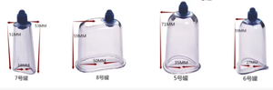 Tasse à ventouses en plastique pour massage d'acupuncture chinoise avec ventouse de traitement d'aspiration No.7 - Product Image 4