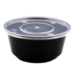 Disposable Dessert Bowls With Lids 600ml Round Microwaveable High Temperature Resistant Take Away Packaging - Product Image 3