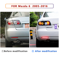 Suku Cadang Mobil Bumper belakang Retrofit lampu LED reflektor lampu belakang lampu kabut untuk Mazda 6 2003 2008 2012 2013 2015