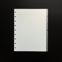 Classeur à anneaux A4 transparent personnalisé avec logo, 9 disques, pages d'indexation en PP