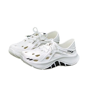 Chaussures aquatiques pour hommes, sabots à plateforme, semelle EVA, antidérapantes, confortables pour la pêche en plein air, la randonnée en rivière, la plage, blanc, noir, kaki - Product Image 5