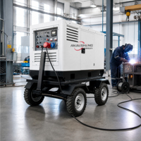 Groupe électrogène diesel industriel 300A 400A 500A 800A avec poste de soudage 1 à 4 postes MAG MIG MMA TIG 220V 380V OEM ODM