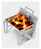 Foyer pliant en acier inoxydable Foyers extérieurs portables pour barbecue
