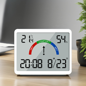 <span class=keywords><strong>Slim</strong></span> tối giản kỹ thuật số tường mountable <span class=keywords><strong>LCD</strong></span> nhỏ đa chức năng nhiệt độ nhiệt độ điện tử đồng hồ báo thức - Product Image 6