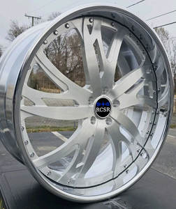 RCSR Gran Oferta Llantas de Aleación de Aluminio Forjado 5x112 5x120 5x114.3 de 18-22 24 26 Pulgadas, Cinco Radios, de 2/3 Piezas con Borde Pulido - Product Image 3