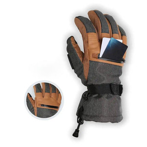 Guantes de Esquí Profesionales de Alta Calidad Personalizados, Manoplas de Cuero Cálidas para Invierno, Ideales para Snowboard, en Oferta, Esenciales para Clima Frío - Product Image 4