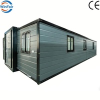 Maison conteneur préfabriquée WinFair Price, moderne, 40 pieds, avec couleur personnalisée pour studio à domicile/espace créatif/salle de sport mobile