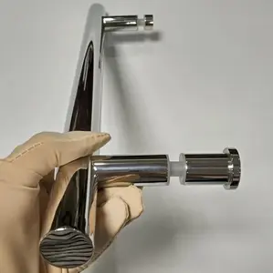 Áustria Design Single Sided H Tipo Aço Inoxidável Chuveiro Banheiro Quarto Maçaneta De Porta De Vidro Com Maçanetas