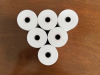 Rouleau de papier thermique haute sensibilité, imperméable, 57*60mm pour imprimante de reçus ATM, bancaire, kiosque, POS, surface lisse, livraison rapide