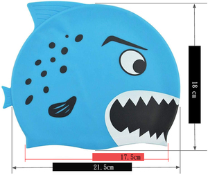 <span class=keywords><strong>Bonnet</strong></span> <span class=keywords><strong>de</strong></span> <span class=keywords><strong>bain</strong></span> en silicone pour enfants Cartoon pour garçons et filles pour enfants âgés pour piscine et spa - Product Image 5