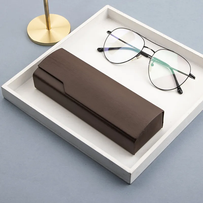 Handmade Glasses Case tragbare Retro Art Eye Case Anti-Druck-Aufbewahrung sbox Männliche kreative Persönlichkeit Student fort geschritten