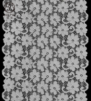 Tissu en dentelle florale blanche, doux, respirant, écologique, de luxe, OEM ODM, pour soutien-gorge, robe, lingerie, sous-vêtements, sexy, mignon