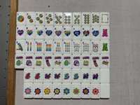 Mahjong américain 90e anniversaire, ensemble de mahjong de style américain transfrontalier, en acrylique, emballage en boîte, jeu de cartes