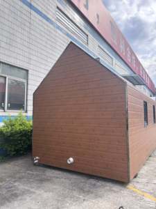 Sauna infrarouge extérieur moderne <span class=keywords><strong>en</strong></span> <span class=keywords><strong>bois</strong></span> de cèdre rouge massif, villa préfabriquée avec fonction de vapeur humide - Product Image 2