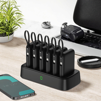 Modèle exclusif OEM, batterie externe 10000 mAh, charge rapide, PVC, magnétique, sans fil, support combo 6 en 1 pour montre connectée, batterie externe fine