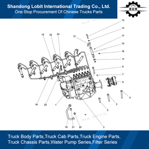 VG1560080023 Bomba De Combustível para Sinotruk HOWO Caminhão WD615.47 Peças sobresselentes do motor Bomba de Injeção de Combustível - Product Image 6