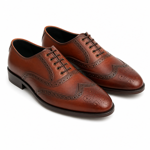 Zapatos de Cuero con Punta de Ala Personalizados, Calzado Formal de Negocios de Primera Calidad, Zapatos de Vestir Elegantes, Suministro de Fábrica OEM ODM - Product Image 1