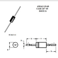 Diode redresseuse 1N5408 5408 1000V 3A DO-201AD Originale sur 1000 pièces