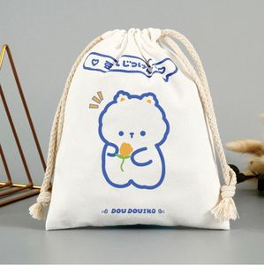 Wholesale High Quality Factory Customized LOGO Printing Canvas Cotton <b>Drawstring</b> <b>Bags</b> - Product Image 6
