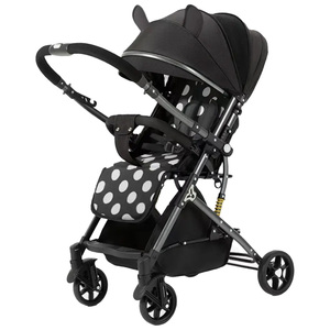 Poussette pliable en tissu de lin, berceau pour bébé, poussette à double sens, légère, pour les voyages, de 0 à 36 mois - Product Image 2
