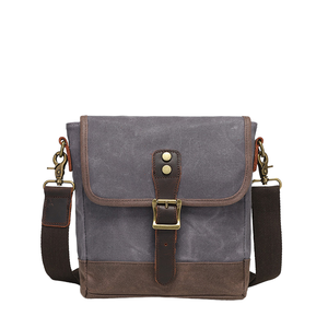 Sac bandoulière unisexe Royaa 100% naturel en toile cirée vintage de luxe avec fermeture éclair, grand format, haute qualité, imperméable et léger pour le sport - Product Image 2