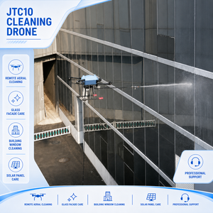 Drone de nettoyage JTC10 pour vitres, lavage aérien, commande à distance, entretien des panneaux solaires des façades de bâtiments, support professionnel - Product Image 1