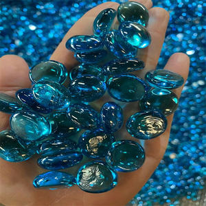 混合色ガラス石平底ビーズ付き芸術的な家の装飾と花瓶フィラー - Product Image 5