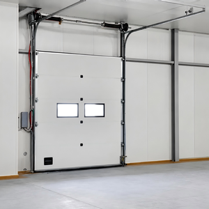 <span class=keywords><strong>Porte</strong></span> <span class=keywords><strong>sectionnelle</strong></span> en acier galvanisé sur mesure, <span class=keywords><strong>porte</strong></span> industrielle automatique isolée thermiquement, résistante au vent, livraison directe d'usine - Product Image 3