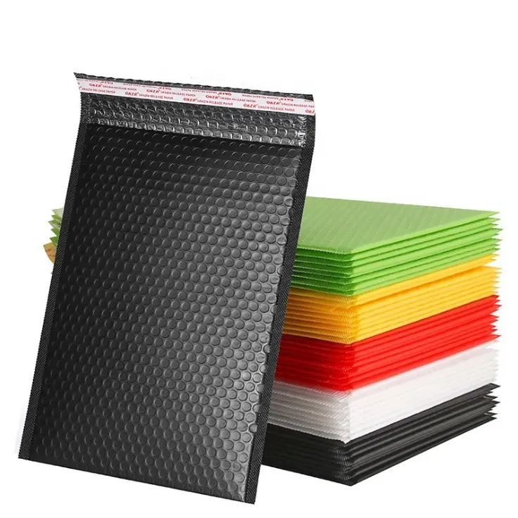 2021 colorful personalized customized bubble envelope eco friendly black bubble Poly Padded Envelopes
