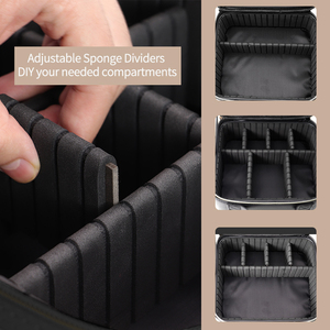 Organizador de maquillaje portátil de viaje, caja de almacenamiento, bolsa de maquillaje Led desmontable con espejo iluminado - Product Image 6