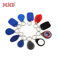 Porte-clés NFC programmable 125 kHz 13,56 MHz, forme personnalisée, mini porte-clés RFID en époxy, carte de contrôle d'accès