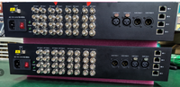 Extenseur de Fibre Optique 16 Canaux 3G SDI Vidéo et Audio Ethernet Double LC 20km