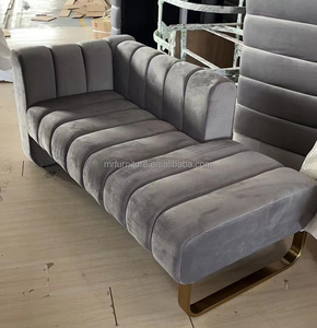 ม้านั่งยาวทรงสี่เหลี่ยมผืนผ้าคุณภาพสูงรุ่นใหม่ล่าสุด ทำจากสแตนเลสสีทอง เหมาะสำหรับห้องนั่งเล่น ห้องนอน โซฟา โรงแรม และบ้าน - Product Image 6