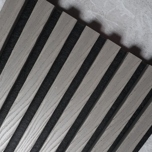 Panneau mural insonorisé en fibre de polyester de surface en chêne teck MDF décoration intérieure panneau <span class=keywords><strong>anti</strong></span>-<span class=keywords><strong>bruit</strong></span> insonorisant - Product Image 4