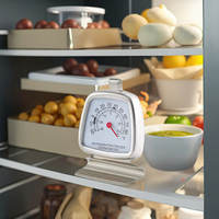 Termometer Kulkas Freezer SW Easy Read, Tipe Gantung dan Berdiri, Termometer Makanan Suhu Rendah untuk Dapur, Asisten Memasak